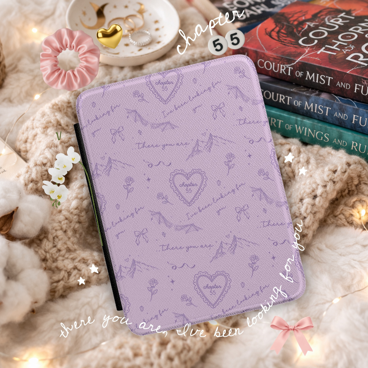 ACOTAR Pink Chapter 55 Kindle Case | Spicy Bookish Kindle Cover | Velaris Inspired Romantasy Case