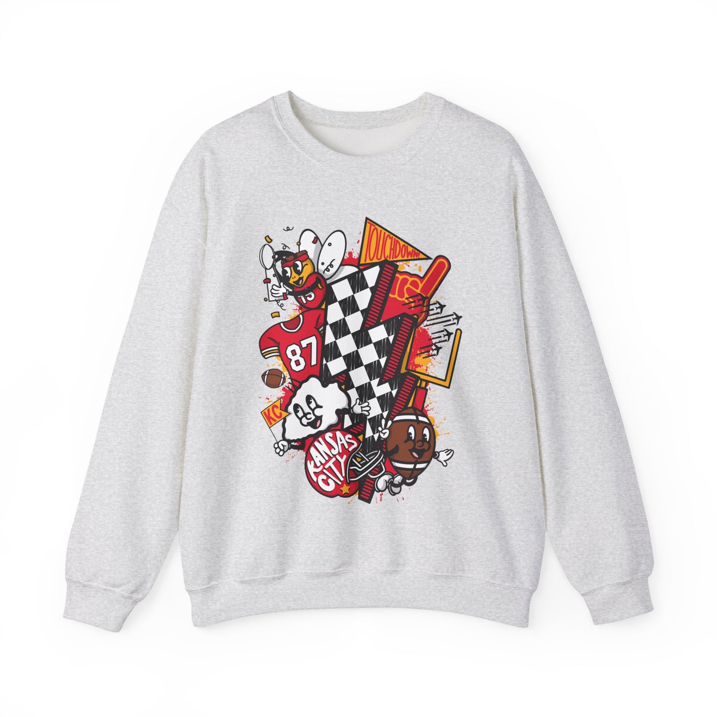 Retro Arrowhead Vibes - Rally Kansas City Energy Sweatshirt