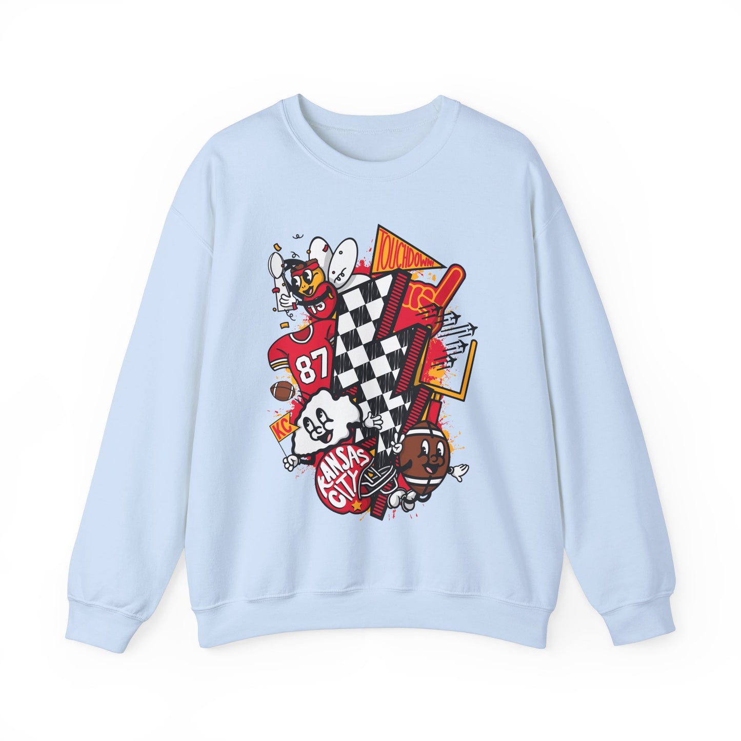 Retro Arrowhead Vibes - Rally Kansas City Energy Sweatshirt