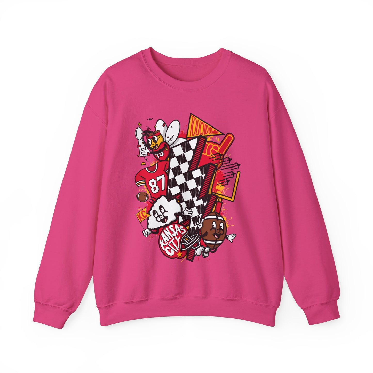 Retro Arrowhead Vibes - Rally Kansas City Energy Sweatshirt