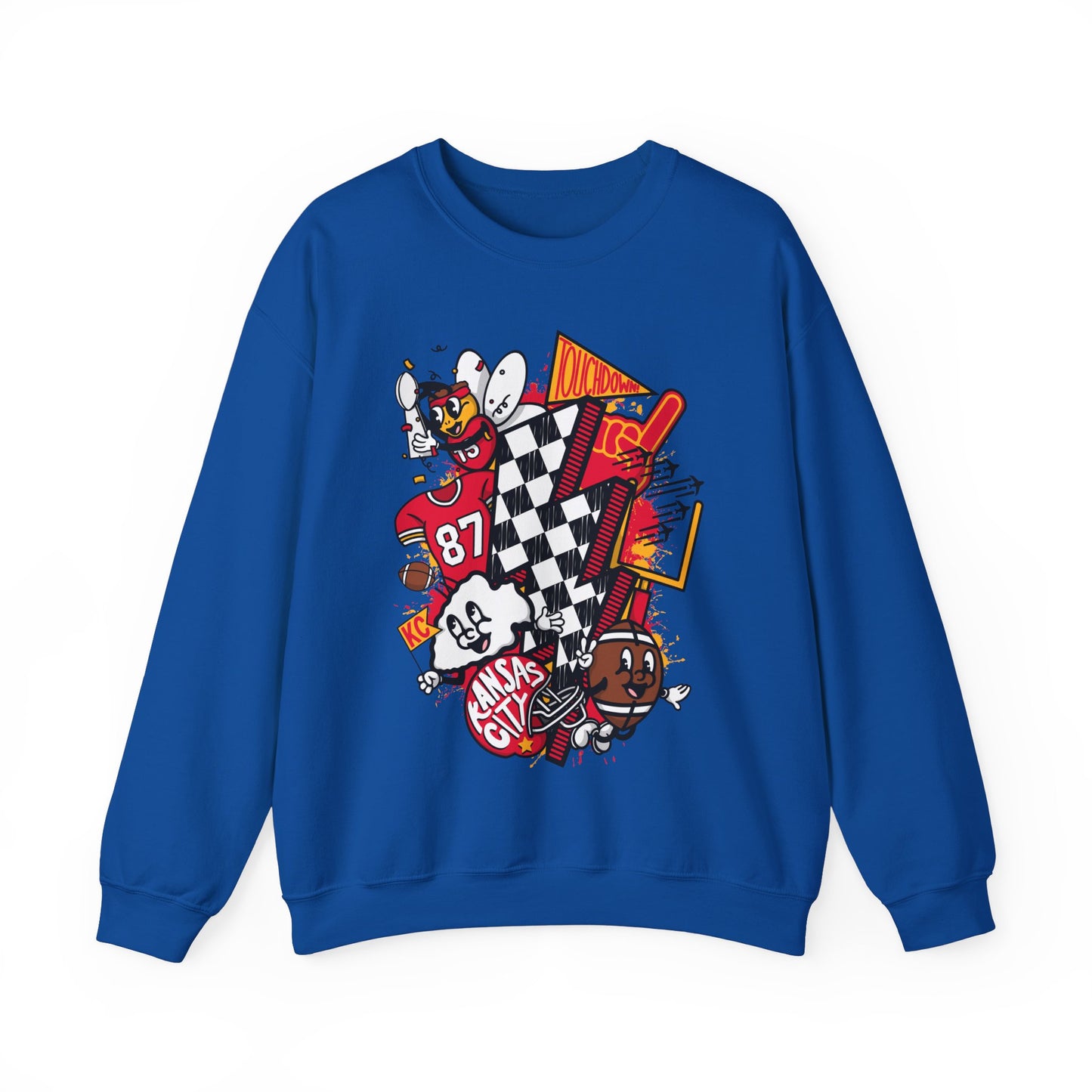 Retro Arrowhead Vibes - Rally Kansas City Energy Sweatshirt