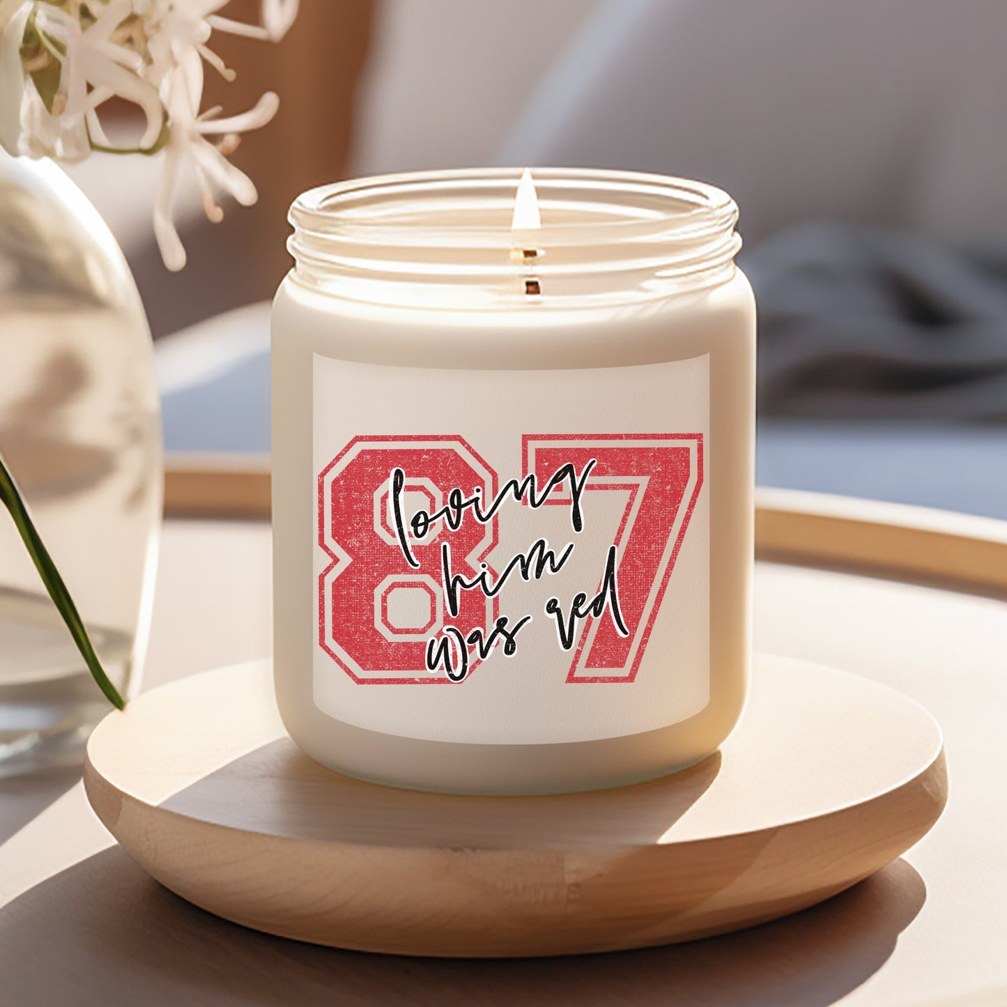 Loving Him Was Red, Swiftie Scented Candles, 9oz