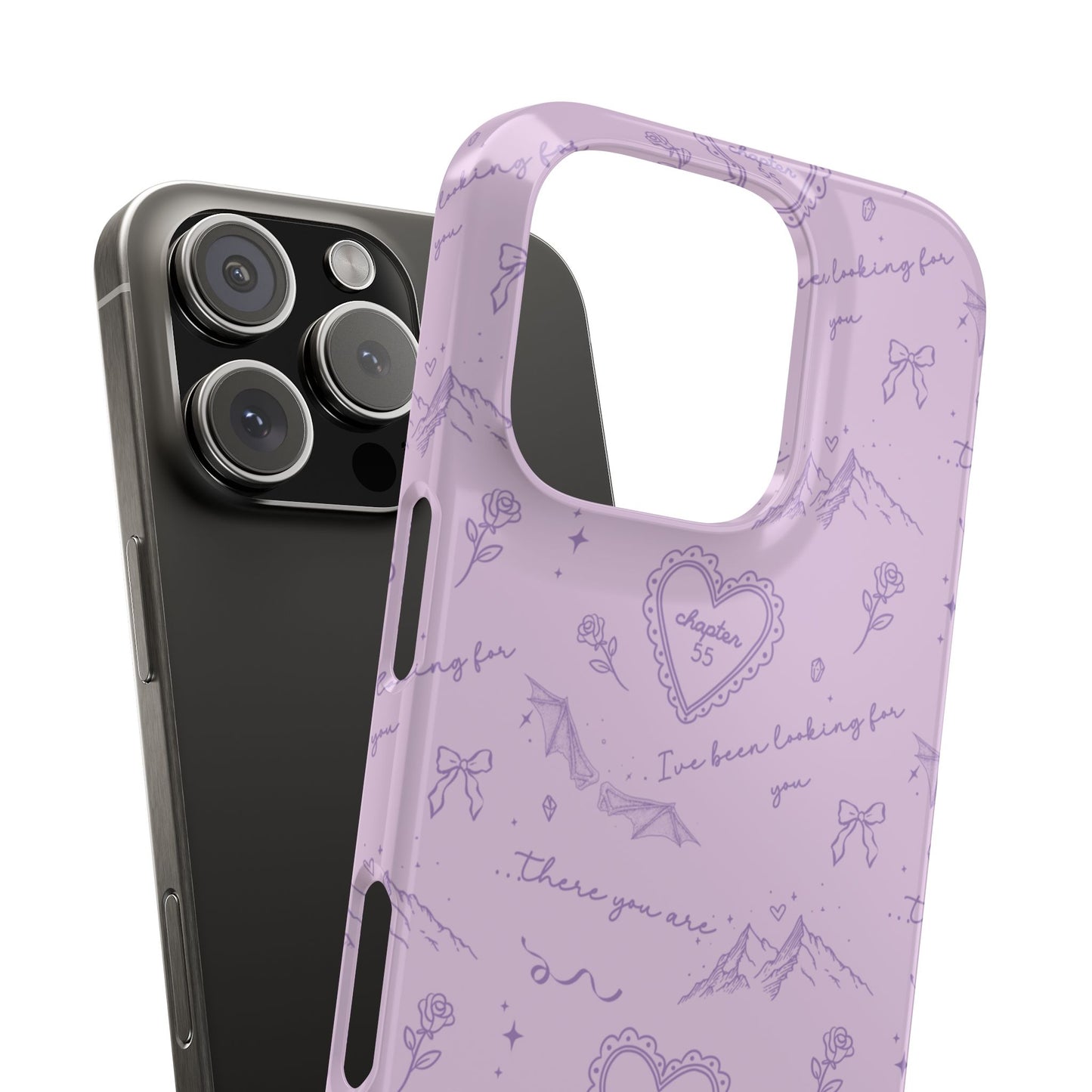 Spicy Romantasy Phone Case | Chapter 55 Aesthetic Case | Bookish iPhone Case | Purple Coquette Reader Phone Case | ACOTAR reader Gift