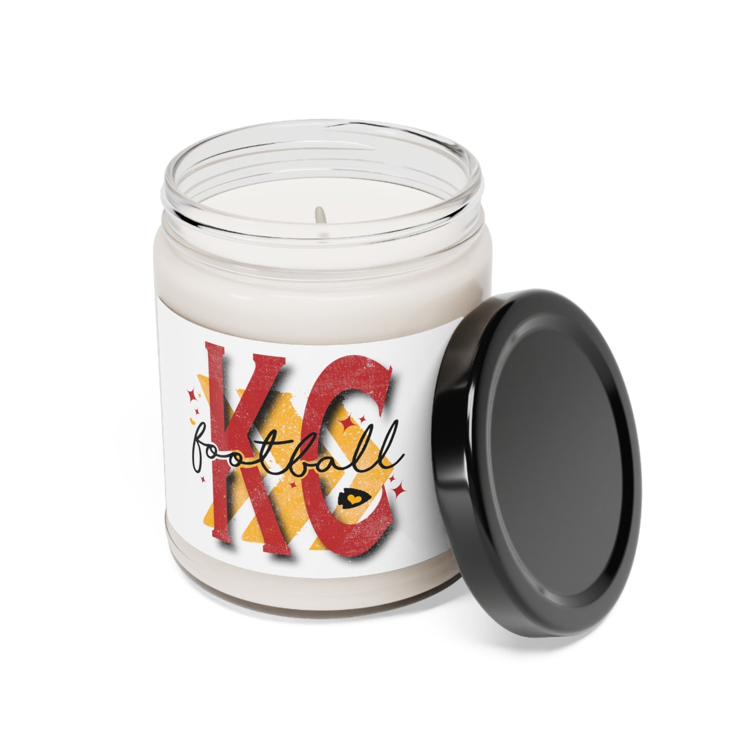 KC Football Chevron, Scented Candles, 9oz