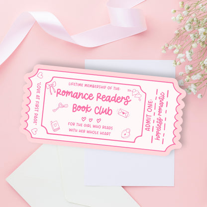 Book Club Bookmark Lifetime Readers Club Ticket Collection | Bookish Accessories