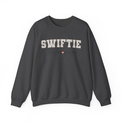 Swiftie Faux Chenille Patch Crew Neck