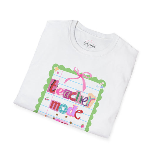 Teacher Mode Off Shirt | Funny Teacher Tee | Whimsical Scrapbook Style Teacher Shirt | Cute Coquette Teacher Graphic Tee | Teacher Gift Shirt