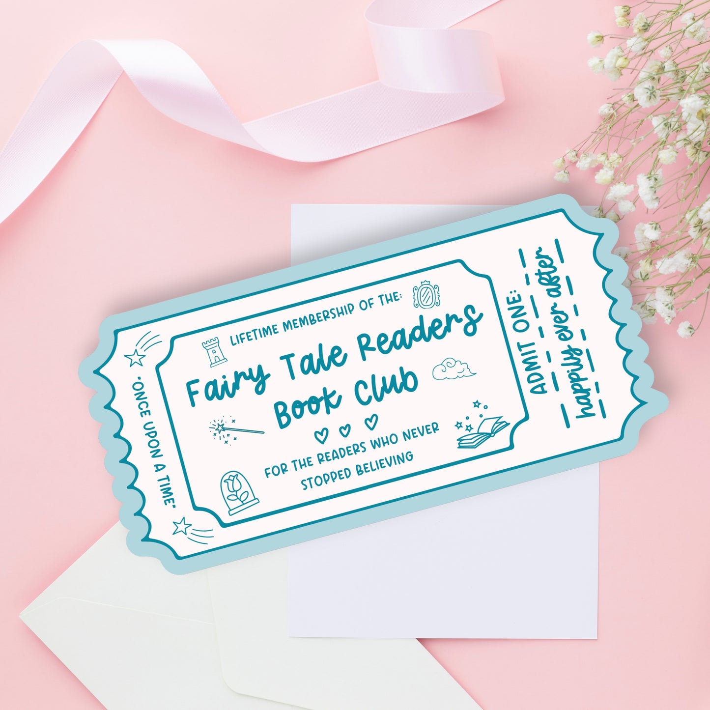 Book Club Bookmark Lifetime Readers Club Ticket Collection | Bookish Accessories