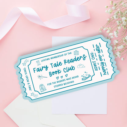 Book Club Bookmark Lifetime Readers Club Ticket Collection | Bookish Accessories