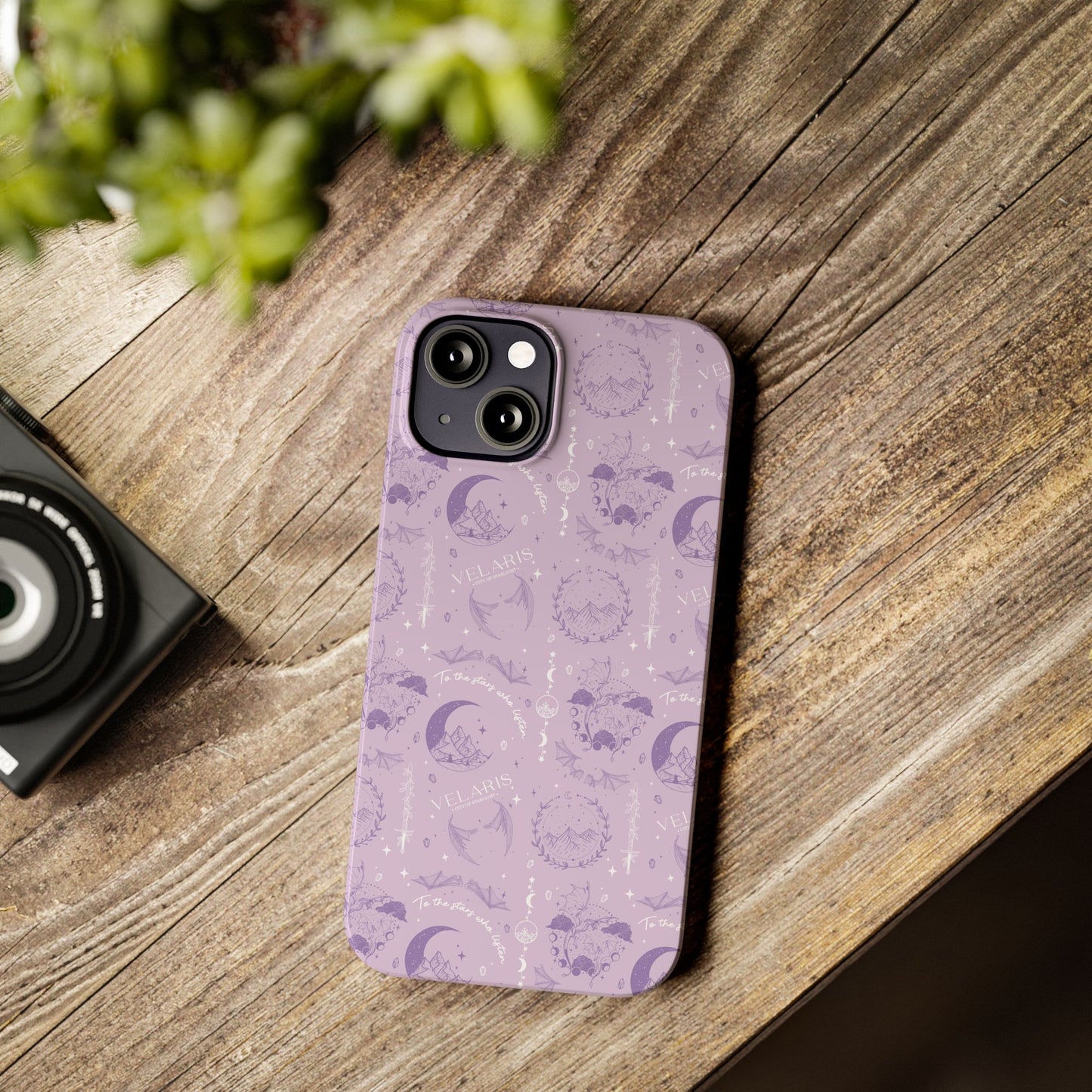 ACOTAR Inspired Phone Case | Velaris Aesthetic | Purple Romantasy Case