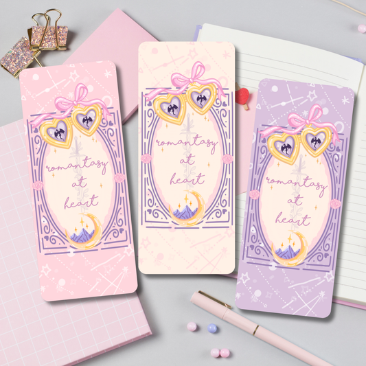Romantasy at Heart – Coquette Fantasy Bookmark