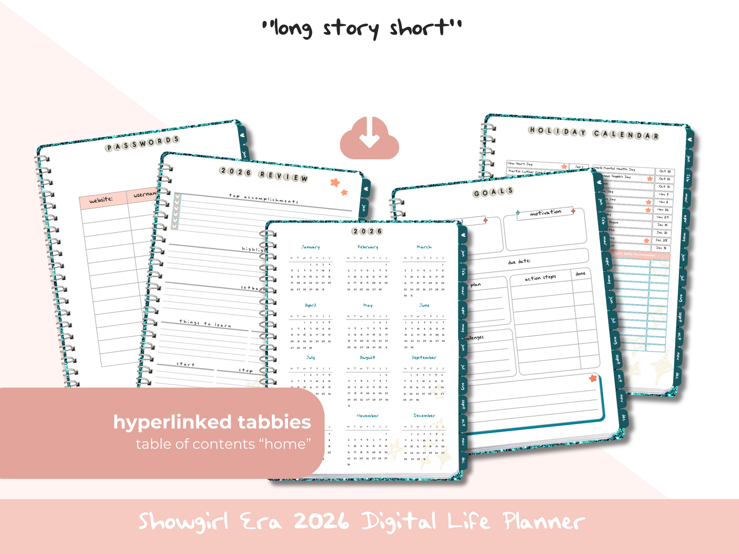 Long Story Short – 2026 Digital Life Planner