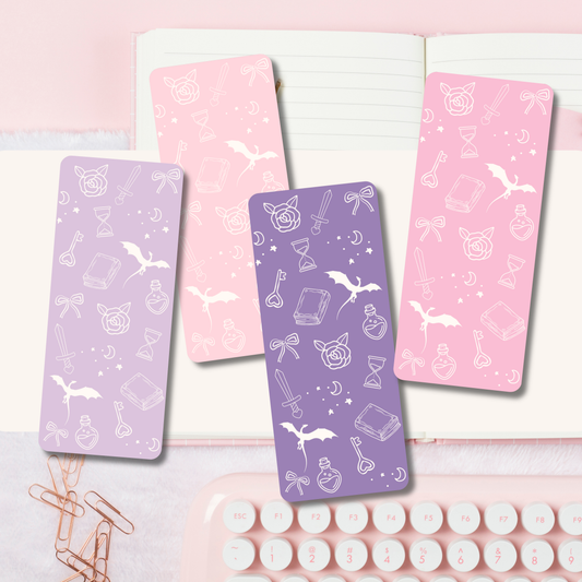 Fantasy Doodle Icons Bookmark