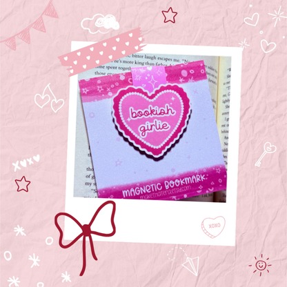 Bookish Girlie Magnetic Bookmark | Cozy Bookish Reading Accessories
