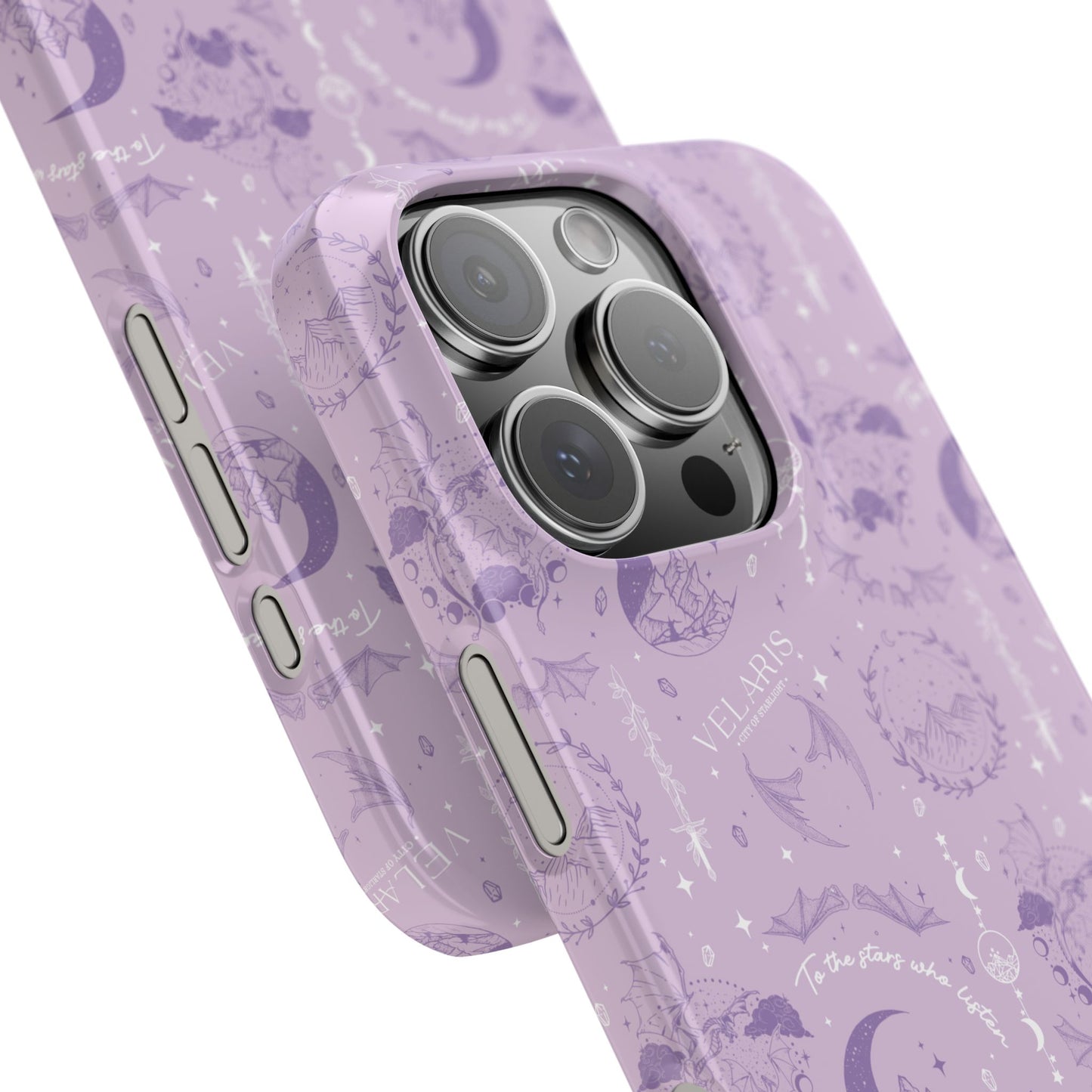 ACOTAR Inspired Phone Case | Velaris Aesthetic | Purple Romantasy Case