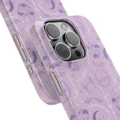 ACOTAR Inspired Phone Case | Velaris Aesthetic | Purple Romantasy Case