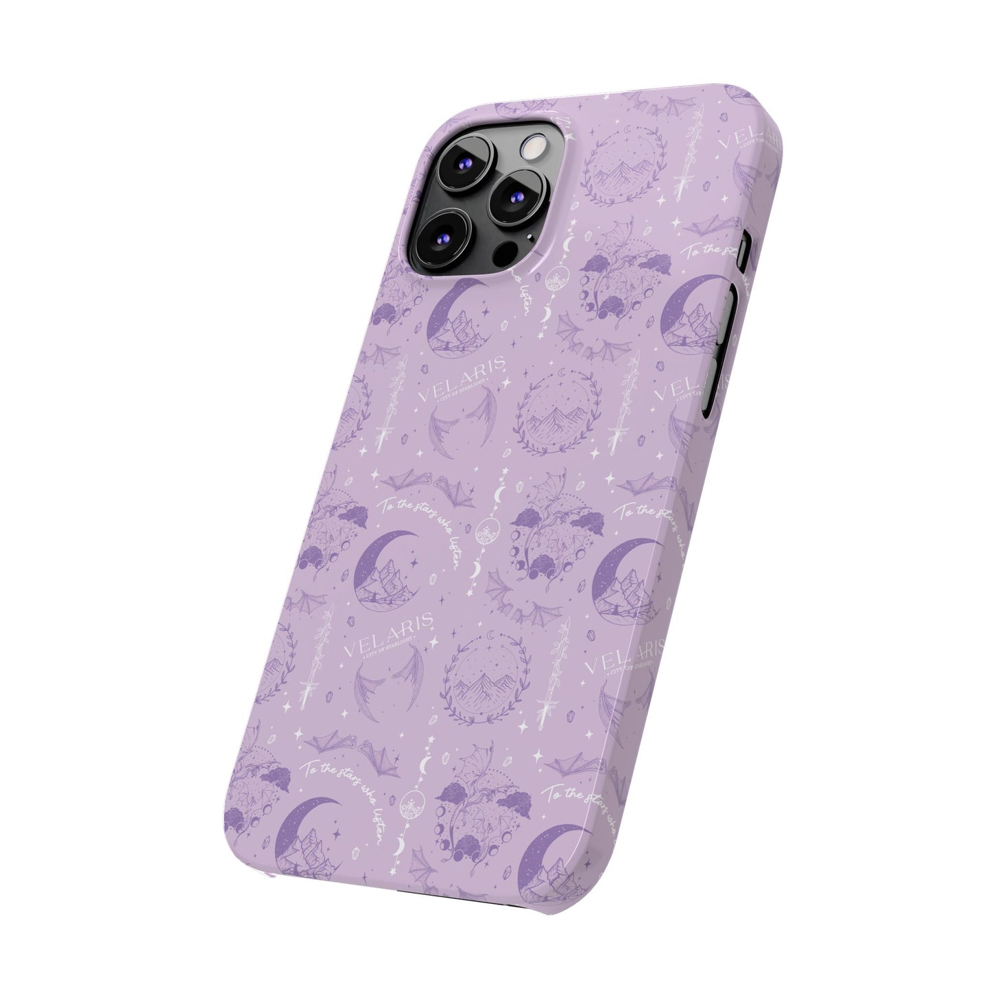 ACOTAR Inspired Phone Case | Velaris Aesthetic | Purple Romantasy Case