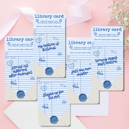 Self-Love Readers Club Library Card Bookmark | Cozy Bookish Bookmark | Vintage Library Aesthetic | Choose Your Reading Club