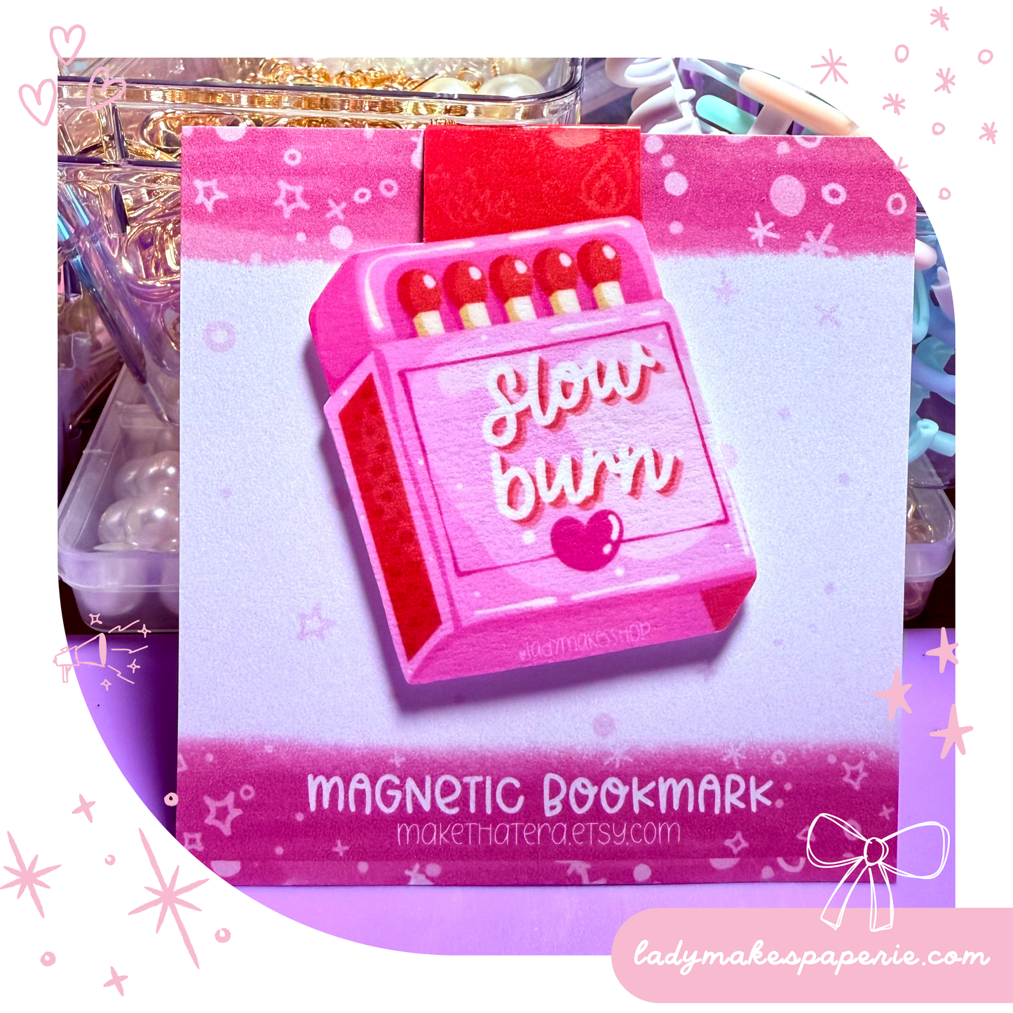 Slow Burn Magnetic Bookmark
