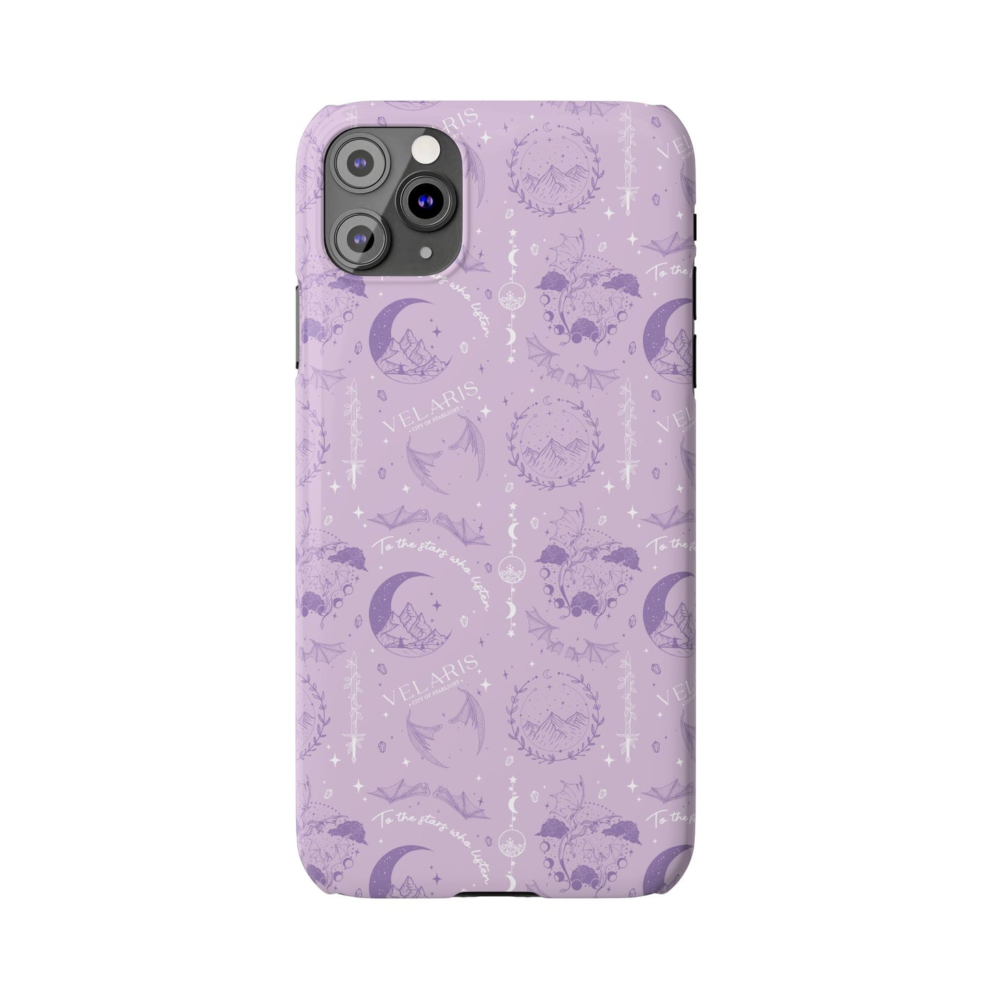 ACOTAR Inspired Phone Case | Velaris Aesthetic | Purple Romantasy Case