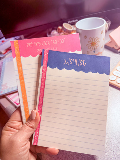 Shopping List Notepad | Cute Pink Aesthetic | Grocery List Pad | Girly Stationery