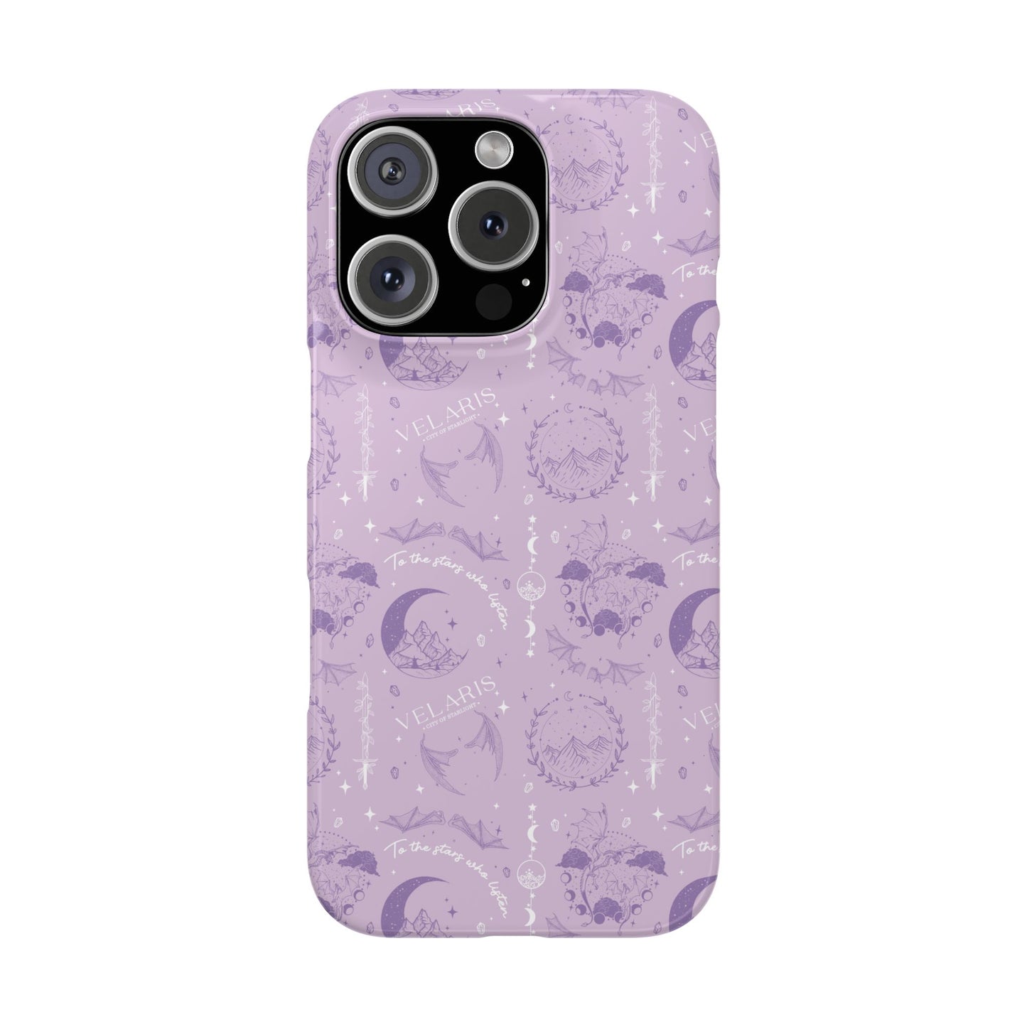 ACOTAR Inspired Phone Case | Velaris Aesthetic | Purple Romantasy Case