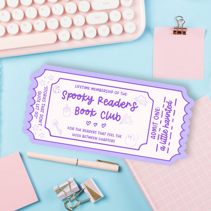 Book Club Bookmark Lifetime Readers Club Ticket Collection | Bookish Accessories