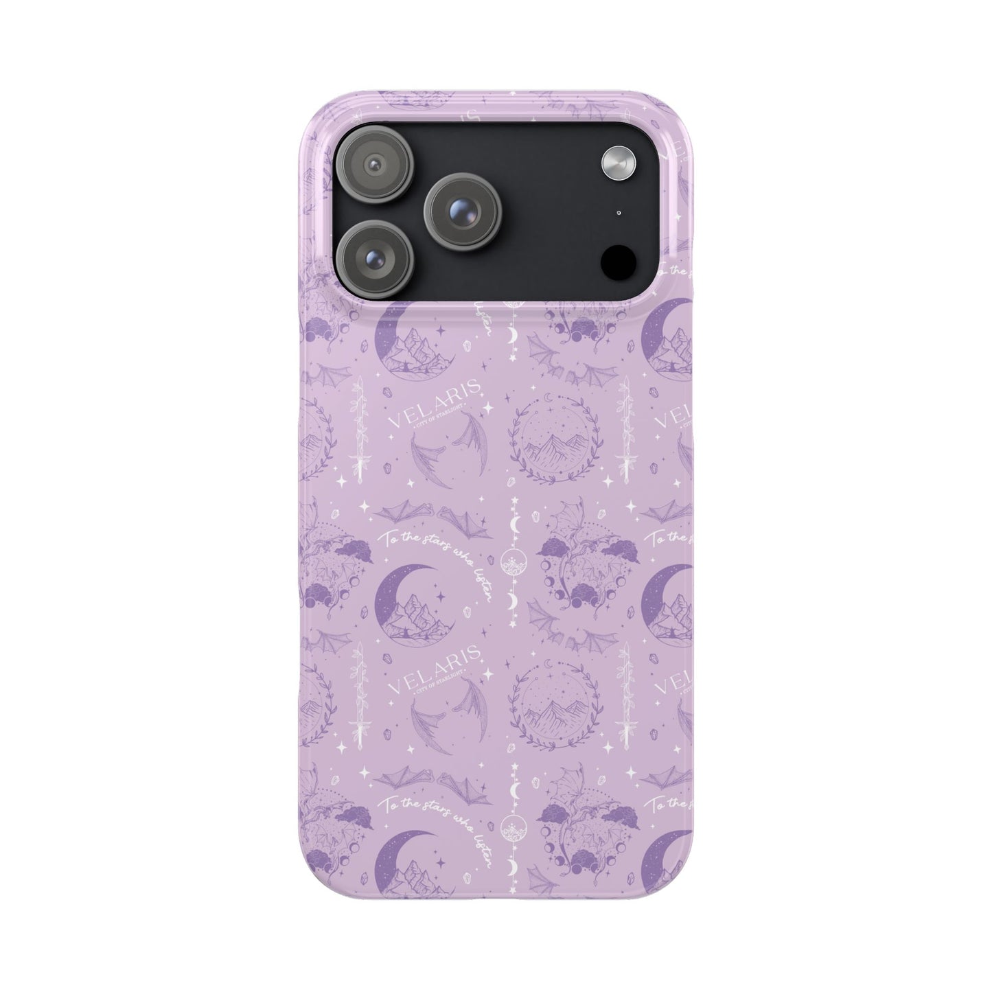 ACOTAR Inspired Phone Case | Velaris Aesthetic | Purple Romantasy Case
