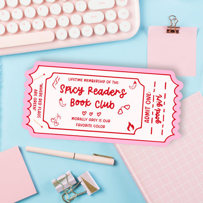 Book Club Bookmark Lifetime Readers Club Ticket Collection | Bookish Accessories