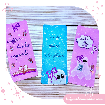 Boos Brews and Bows– Bookish Bookmark Collection | Cozy Bookish Accessories | One More Chapter