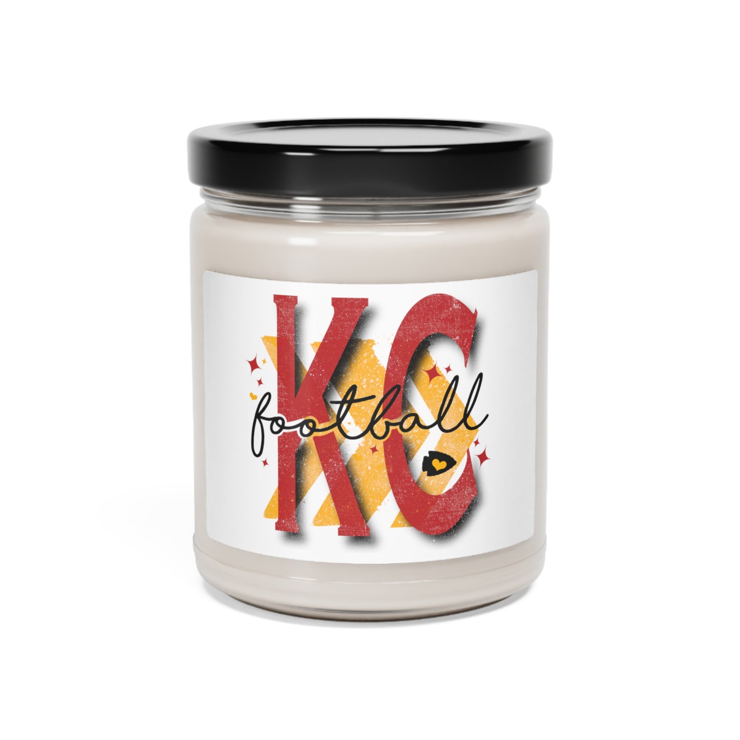 KC Football Chevron, Scented Candles, 9oz