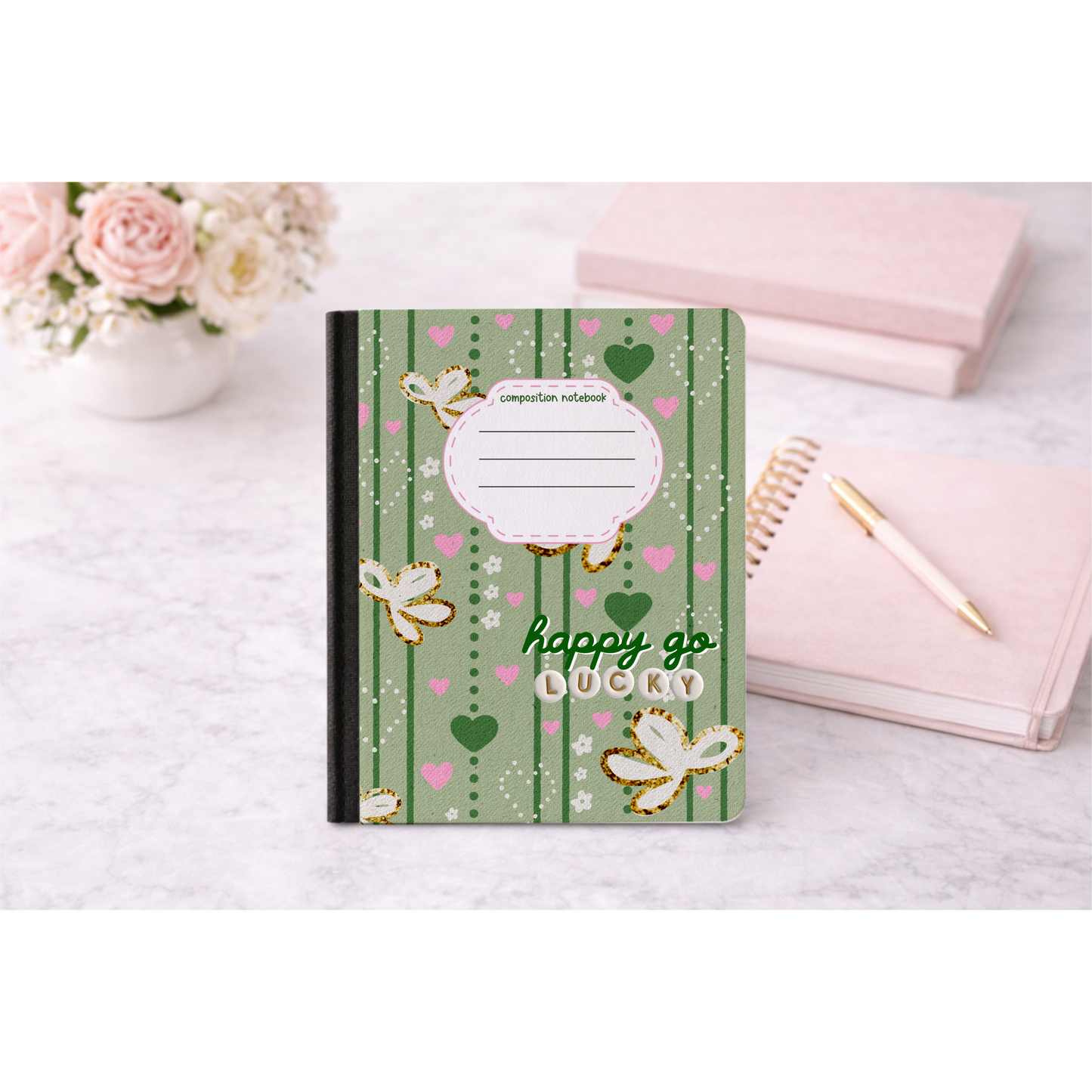Happy Go Lucky Composition Notebook