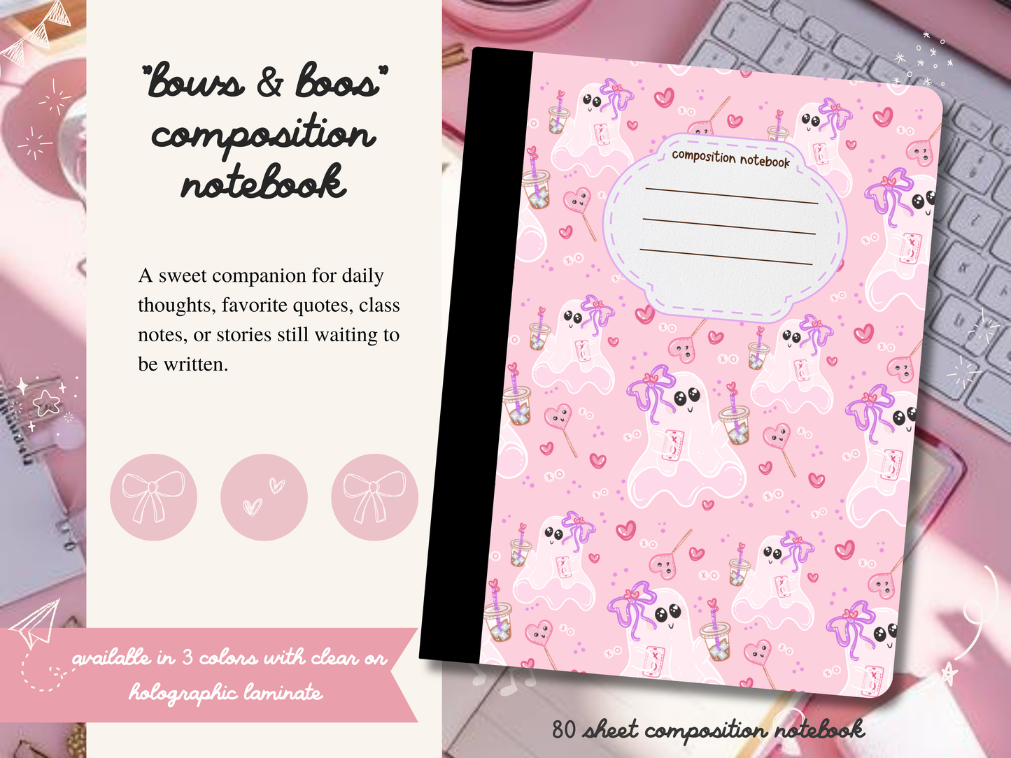 Bows & Boos Composition Notebook