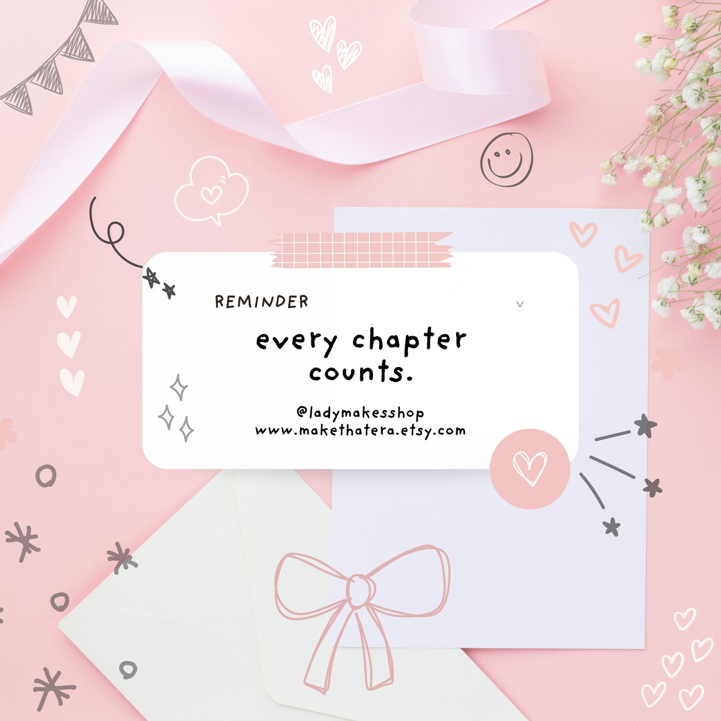 Books & Bows Composition Notebook