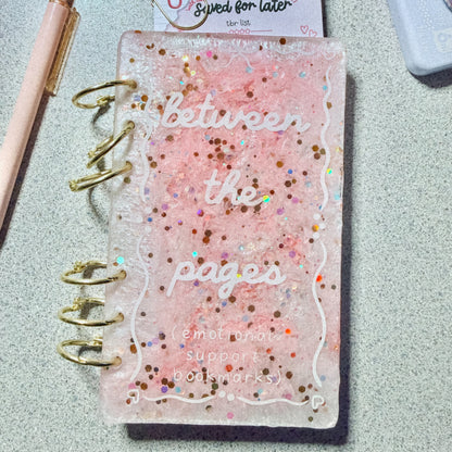 Bookmark Storage Album | A6 Bookmark Organizer Binder | Resin Cover Bookmark Keeper