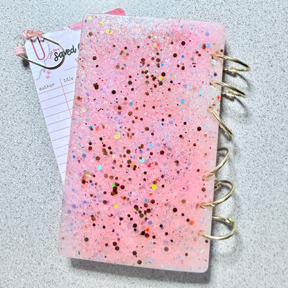 Bookmark Storage Album | A6 Bookmark Organizer Binder | Resin Cover Bookmark Keeper