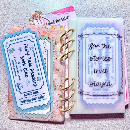 A6 sized resin bookmark storage album