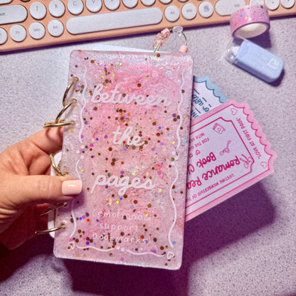 Bookmark Storage Album | A6 Bookmark Organizer Binder | Resin Cover Bookmark Keeper