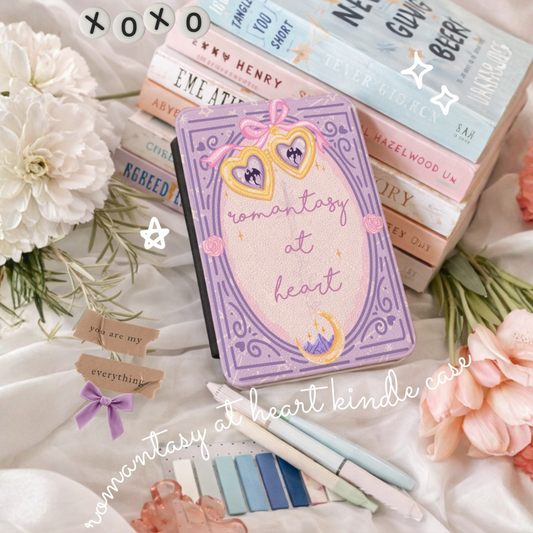 Romantasy Kindle Case | “Romantasy at Heart” Aesthetic Case | Bookish Kindle Cover | Romantasy Readers