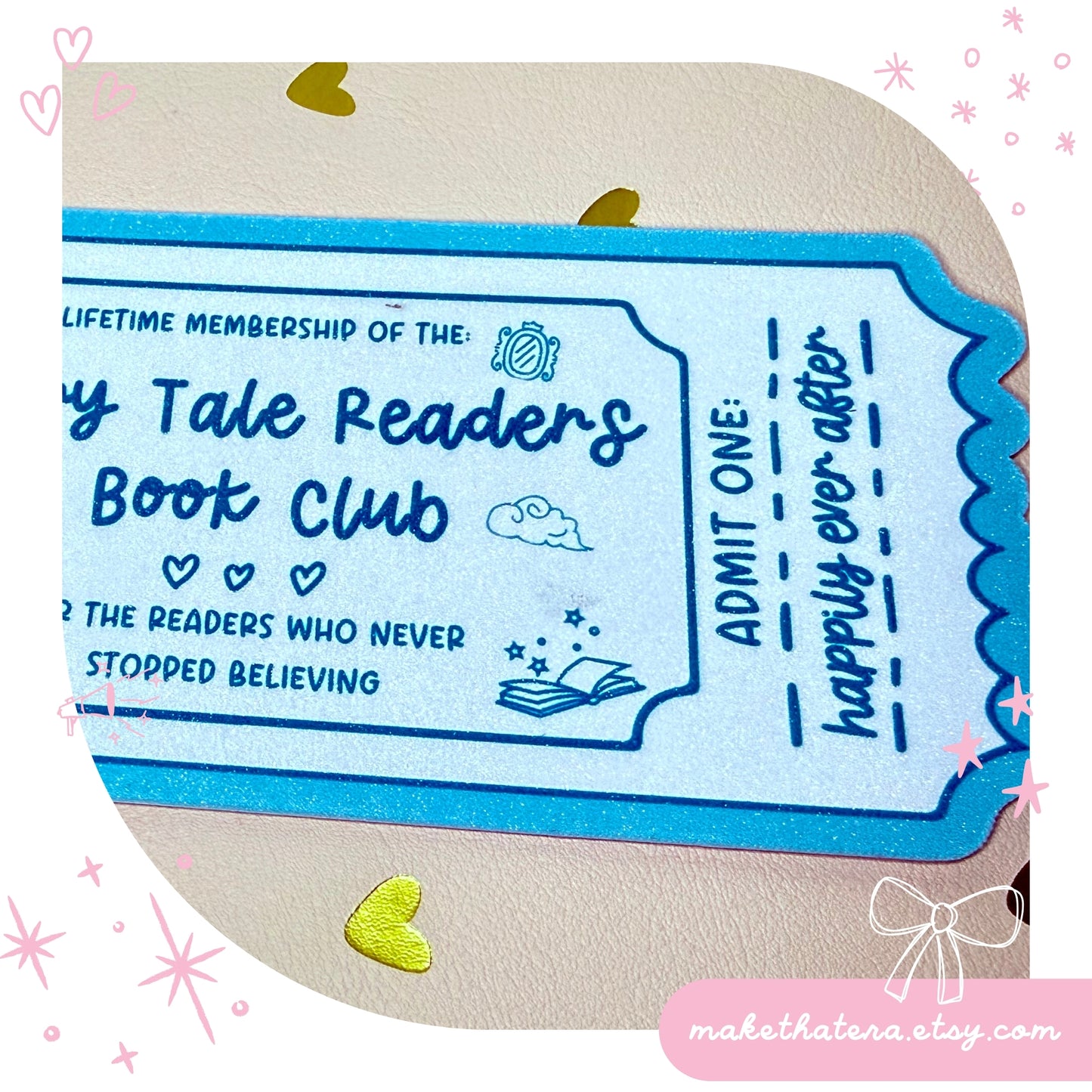 Book Club Bookmark Lifetime Readers Club Ticket Collection | Bookish Accessories